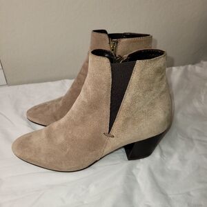 Elegant Aquatalia Tan Ankle Boots